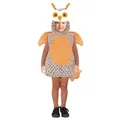 Produktbild: W WIDMANN MILANO Party Fashion - Kinderkostüm Eule, Overall mit Kapuze, Tierkostüm für Karneval, Mottoparty