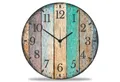 Produktbild: GRAVURZEILE Wanduhr GRAVURZEILE Wanduhr aus Holz Vintage Summer - Geräuscharm