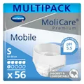 Produktbild: MoliCare Premium Mobile Einweghose: Diskrete Anwendung bei Inkontinenz für Frauen und Männer, 6 Tropfen, Gr. S (60-90 cm Hüftumfang), 4x14 Stück