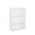 Produktbild: KOMTO Regal 60 cm breit Weiß - Bücherregal mit 3 Ebenen und Höhenverstellbare Regale, Standregal, Aufbewahrungsregal | Bookshelf Lumo 60 x 90 x 24 cm (BxHxT)