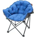 Produktbild: Skandika gepolsterter Campingstuhl Moonchair Premium | Bequemer Klappsessel mit Lehne, bis 150 kg, inkl. Tragetasche | Indoor und Outdoor Stuhl für Garten, Balkon, Camping