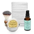 Produktbild: Störtebekker® Premium Rasurpflege Set Standard - inkl. Rasierpinsel, Rasierseife, Rasierschale, Rasieröl und Rasiertuch - hochwertiges Rasierset für eine perfekte Rasurvorbereitung - Geschenkidee