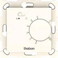 Produktbild: Theben RAMSES 746 S Raumthermostat elektronisch, Unterputz (UP), Temperaturregelung über Stellrad, externe Temperaturabsenkung möglich, Schalter Ein/Aus (7460300)