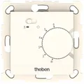 Produktbild: Theben 7460300 RAMSES 746 S Elektronischer Unterputz-Raumthermostat, Temperaturregelung über Stellrad, externe Temperaturabsenkung möglich, Schalter Ein/Aus, weiß