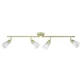 Produktbild: BRILLIANT Lampe Sofia Spotrohr 4flg messing/weiß-alabaster | 4x D45, E14, 40W, g