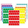 Produktbild: Kabeletiketten, 300 Pcs Kabel Beschriftung Ettiketten Selbstklebend Wasserdich Reißfest Kabelbeschriftung, 10 Farben 10 Blatt