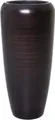 Produktbild: VIVANNO Bodenvase Fiberglas CAVITA Rund - Braun Seidenmatt Mit Muster (1 St), 34x34x75 cm