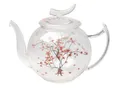 Produktbild: TeaLogic - Teekanne aus Glas Cherry Blossom 1,2l - rosa Kirschblüten-Motiv