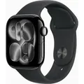 Produktbild: APPLE Watch Series 11 GPS 42mm Jet Black Aluminium Case mit Schwarzem Sportarmband - M/L
