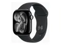 Produktbild: Apple Watch Series 11 (GPS) - 42 mm - Jet Black Aluminium