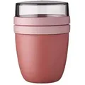 Produktbild: Mepal | Lunchpot mini Ellipse | Praktischer Müslibecher, Joghurtbecher, To Go Becher | Geeignet für Tiefkühler, Mikrowelle & Spülmaschine | 300 ml