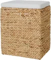 Produktbild: VIVANNO Hocker Wasserhyazinthe PALU Rechteckig - Natur Geflochten (1 St), 45x34x55 cm