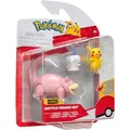 Produktbild: Jazwares POKEMON PKW3056 3 Pack-Features 2 Pikachu and Litwick and 3-Inch Slowpoke Battle Figures, Mutli (PKW3056)