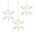 Produktbild: LED-Stern | 3 Stück in Weiß | batteriebetrieben | Ø10cm | Timer-Funktion | Ka...