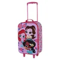 Produktbild: Disney Prinzessinnen Flowers-Soft 3D Trolley-Koffer, Rosa, 17 x 33 x 52 cm, Kapazität 26 L