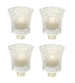 Produktbild: Spetebo Teelichthalter Teelichthalter für Kerzenständer - 4er Pack (Set), Punktstruktur für Kerzenständer