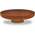 Produktbild: BBQ-Toro Feuerschale Ø 80 cm, Rostoptik, Outdoor Feuerstelle mit Standbein, Edelrost Brennkorb