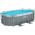 Produktbild: Bestway Steel Pro MAX Solo Pool ohne Zubehör 305 x 200 x 84 cm Grau Oval