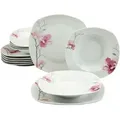 Produktbild: Creatable Tafelservice, Weiß, Keramik, 12-teilig, Blume, Essen & Trinken, Geschirr, Geschirr-Sets, Tafelservice