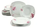 Produktbild: CreaTable, 20194, Serie Amelie AIKO, 12-teiliges Geschirrset für 6 Personen, Tafelservice aus Porzellan, spülmaschinen-und mikrowellengeeignet, Qualitätsproduktion, Blütenmotiv, modern