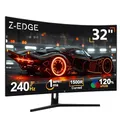 Produktbild: Z-Edge 32 Zoll Curved Gaming Monitor 240Hz 1ms MPRT Full HD LED Monitor, 16:9 1500R Curved Bildschirm, 280cd/m² Helligkeit, Freesync, DisplayPort 1.4 & HDMI 2.0