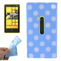 Produktbild: Handy Tasche Schutzhülle TPU Design Backcover gepunktet für Nokia Lumia 920 Blau