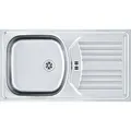 Produktbild: Franke Eurostar ETN 614 Nova - 101.0301.755 Edelstahlspüle Ungebürstet - Silber