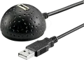 Produktbild: GOOBAY 68913 - USB 2.0 Verlängerungskabel mit Standfuß 1,5 m