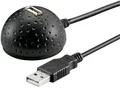 Produktbild: 1,5m USB 2.0 Verlängerung Kabel A / A Standfuß Docking Ball Verlängerungskabel