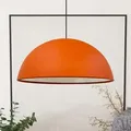 Produktbild: Linate Industrielle Pendelleuchte aus Handbemaltem Orange Metall – Vintage-Kronleuchter E27 Ø40 cm für Wohnzimmer, Schlafzimmer oder Esszimmer