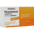 Produktbild: PARACETAMOL-ratiopharm 1.000 mg Zäpfchen 10 St. PZN 03953611