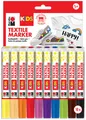 Produktbild: 10 Marabu KiDS Textilmarker, 10 x 3 ml, 10er Blister