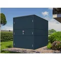 Produktbild: Bertilo Gartenhaus HPL Bike Port 155 cm x 229 cm Anthrazit FSC®