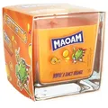 Produktbild: Fragrance and Style GmbH Duftkerze Maoam Fancy Orange, Kerze im Glas, Ingwer & Orange, 200g, 40 h Brenndauer, Geschenkidee, Aromakerze, orange