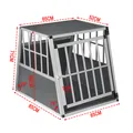 Produktbild: Aluminium Transportbox Hundetransportbox Hunde Autotransportbox Katzen Reise Box