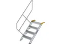 Produktbild: MUNK Industrietreppe, Alu-Stufen, Stufenbreite 600 mm, 4 Stufen