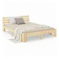 Produktbild: Homestyle4u Holzbett, Natur, Holz, Kiefer, 180x200 cm, Schlafzimmer, Betten