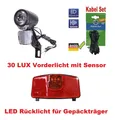 Produktbild: LED-Scheinwerfer Sensor 30 LUX mit Sensor Rücklicht Beleuchtung Gepäckträger