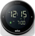 Produktbild: Braun BC24W-DCF Funk Wecker Schwarz, Weiß