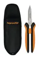 Produktbild: Fiskars Mehrzweck-Gartenschere, Länge: 20,6 cm, Rostfreie Stahl-Klingen/Kunststoff-Griffe, Schwarz/Orange, Solid, SP-320, 1063328