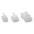 Produktbild: InLine® Modularstecker, 8P8C RJ45 zum Crimpen auf Flachkabel (ISDN), 10er Pack