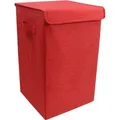Produktbild: Mid.you Wäschekorb VCM Dreso M, Rot, Textil, 45 L, rechteckig, 30x50x30 cm, Deckel, zusammenfaltbar, Ordnen & Aufbewahren, Wäschekörbe & Tonnen