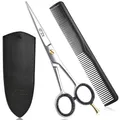 Produktbild: Friseurschere Scharfe Haarschere GTEX 6,5 Zoll Professionelle Haarschneideschere Prämie Schere Haare Schneiden mit Kamm und Etui, Hair Scissors