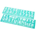 Produktbild: LINEX® Buchstabenschablonen Set grün Schrifthöhe Text 5 cm