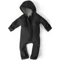 Produktbild: Ehrenkind Overall Walkoverall Baby aus Merino Schurwolle mit Reißverschluss (Anthrazit, Gr. 62/68) Wollwalk Overall Baby 62/68 schwarz 62/68