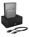 Produktbild: ICY BOX Dual HDD / Festplatten Docking Station USB 3.0 für SATA 2,5 Zoll & 3,5 Zoll, Festplatten Klonstation & Lesegerät, Adapter, Extern, Schwarz, IB-1232CL-U3