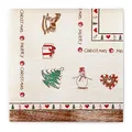 Produktbild: Sovie HOME Serviette Nostalgie aus Linclass® Airlaid, Einweg Weihnachtsserviette Wintermotiv, ideal für Advents- & Weihnachtsfeiern, 40x40cm,12 Stück