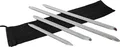 Produktbild: Wiltec Reifen Montiereisen Set 4-teilig, 300-600 mm, mit Montierhebel aus verchromtem Stahl mit Rolltasche, Montierhebel zum Reifenwechsel, Reifenmontage