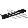 Produktbild: Wiltec - Reifen Montiereisen Set 4-teilig, 300-600 Mm, Mit Montierhebel Aus Verchromtem Stahl Mit Rolltasche, Montierhebel Zum Reifenwechsel, Reifenmontage