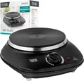 Produktbild: Teesa Elektrische Kochplatte 1000W, 1 Brenner, Schwarz, Modell TSA0201